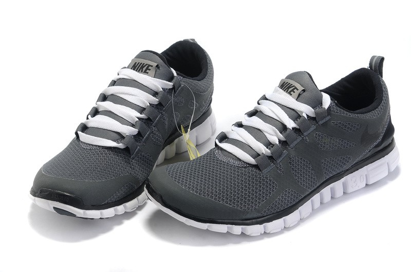 Nike Free 3.0 V3 Mens Shoes dark grey black white